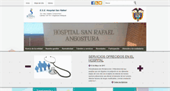 Desktop Screenshot of esehospitalsanrafael.angostura-antioquia.gov.co