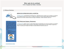 Tablet Screenshot of esehospitalsanrafael.angostura-antioquia.gov.co